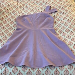 Likely Lavender One-Shoulder Fit & Flare Dress